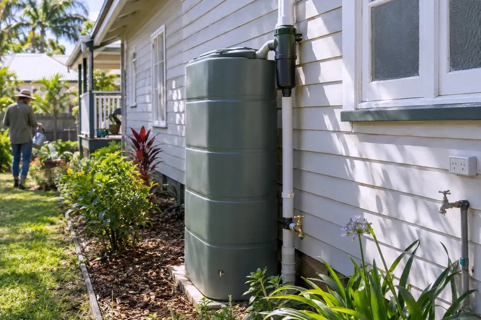 Rainwater tanks and water filters